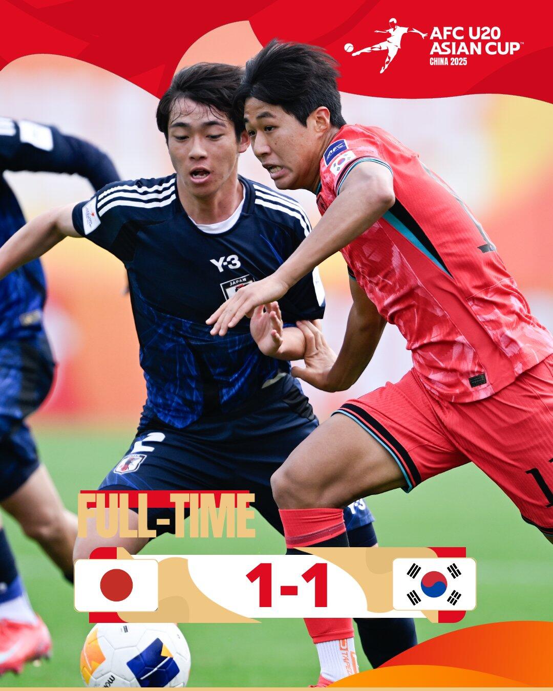 韩国U20前锋谈绝平日本：与日本比赛绝不能输 平局也让人沮丧